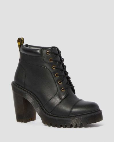 Botines Dr Martens Averil Cuero Heeled Para Mujer DR4402A